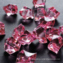wholesale colored acrylic ice stone, pink